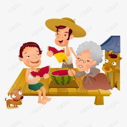 吃瓜娱乐素材图片高清